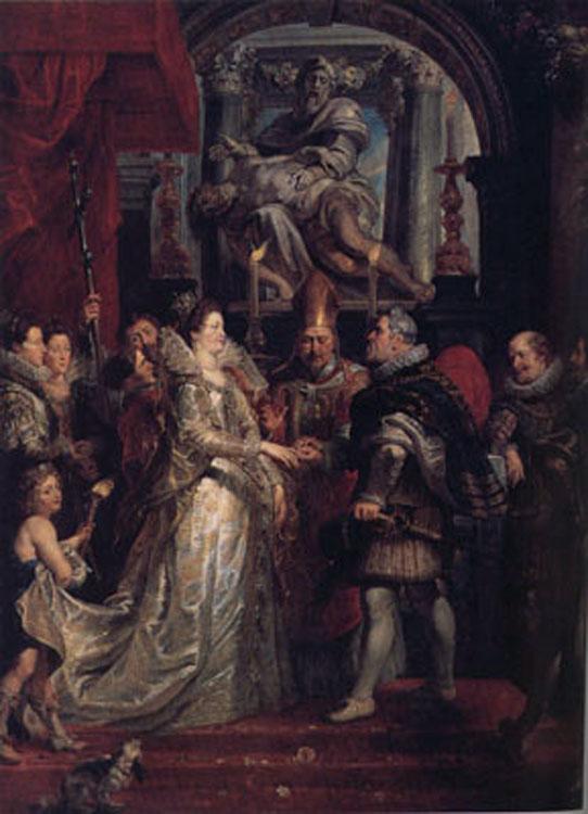 Peter Paul Rubens The Wedding by Proxy of Marie de'Medici to King Henry IV (MK01) China oil painting art